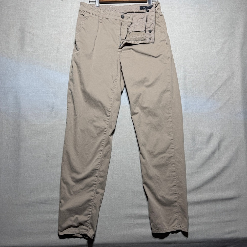 rag & bone Standard Chino Pants Mens 30 Desert Straight MBW24P7017T3ML Stretch